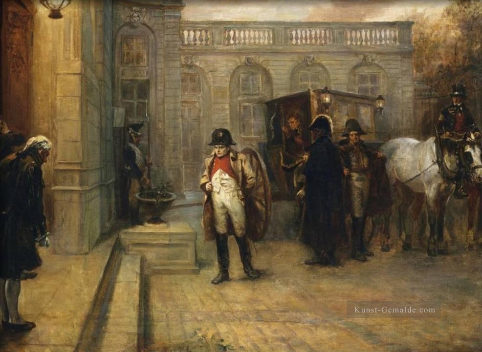 Napoleon Nach Waterloo Robert Alexander Hillingford historische Kampfszenen Ölgemälde
